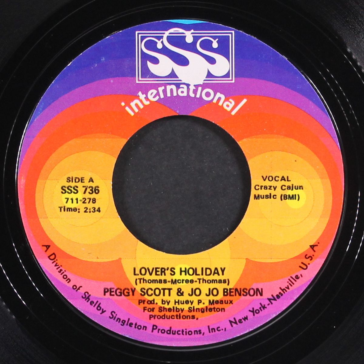 lover's holiday / here with me by PEGGY SCOTT & JO JO BENSON