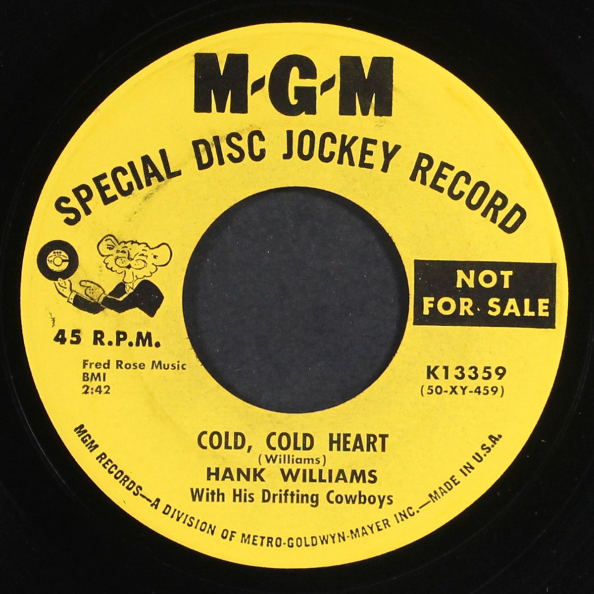 the pale horse and his rider / cold cold heart by HANK & AUDREY WILLIAMS