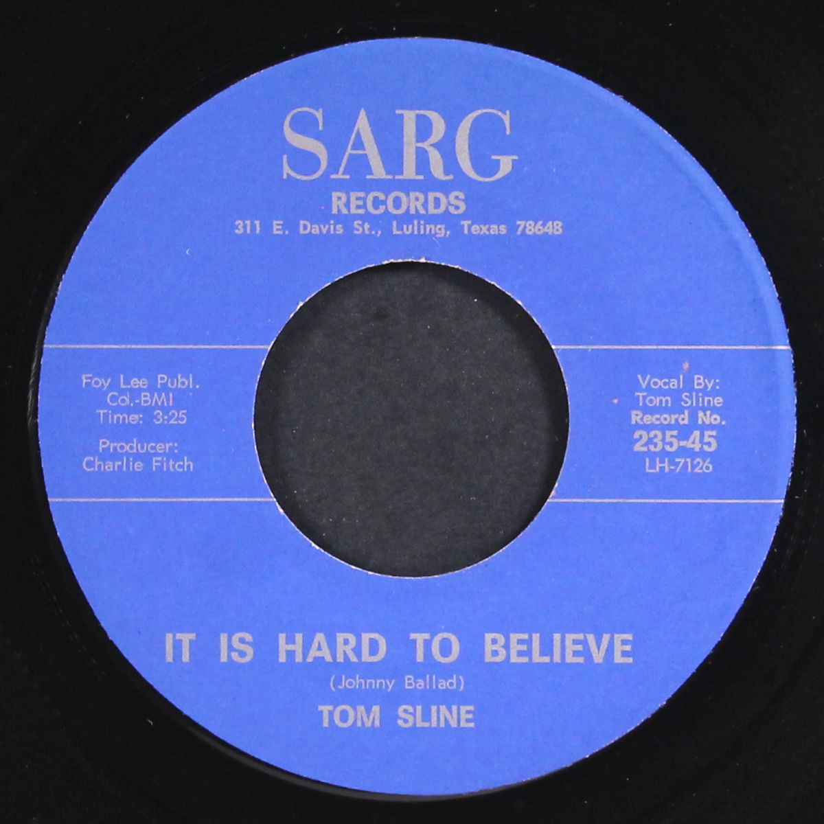 red river jake / it is hard to believe by TOM SLINE