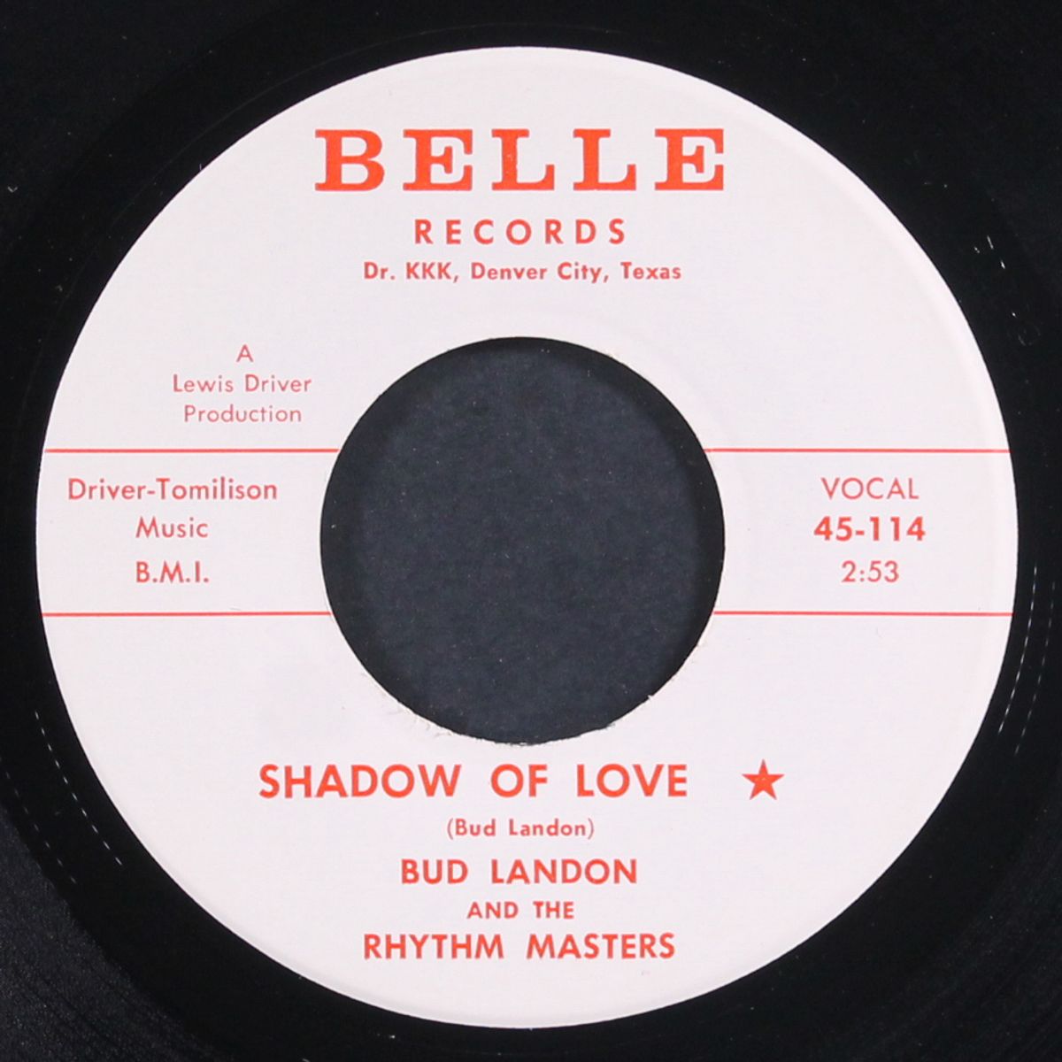 walking / shadow of love by BUD LANDON & RHYTHM MASTERS