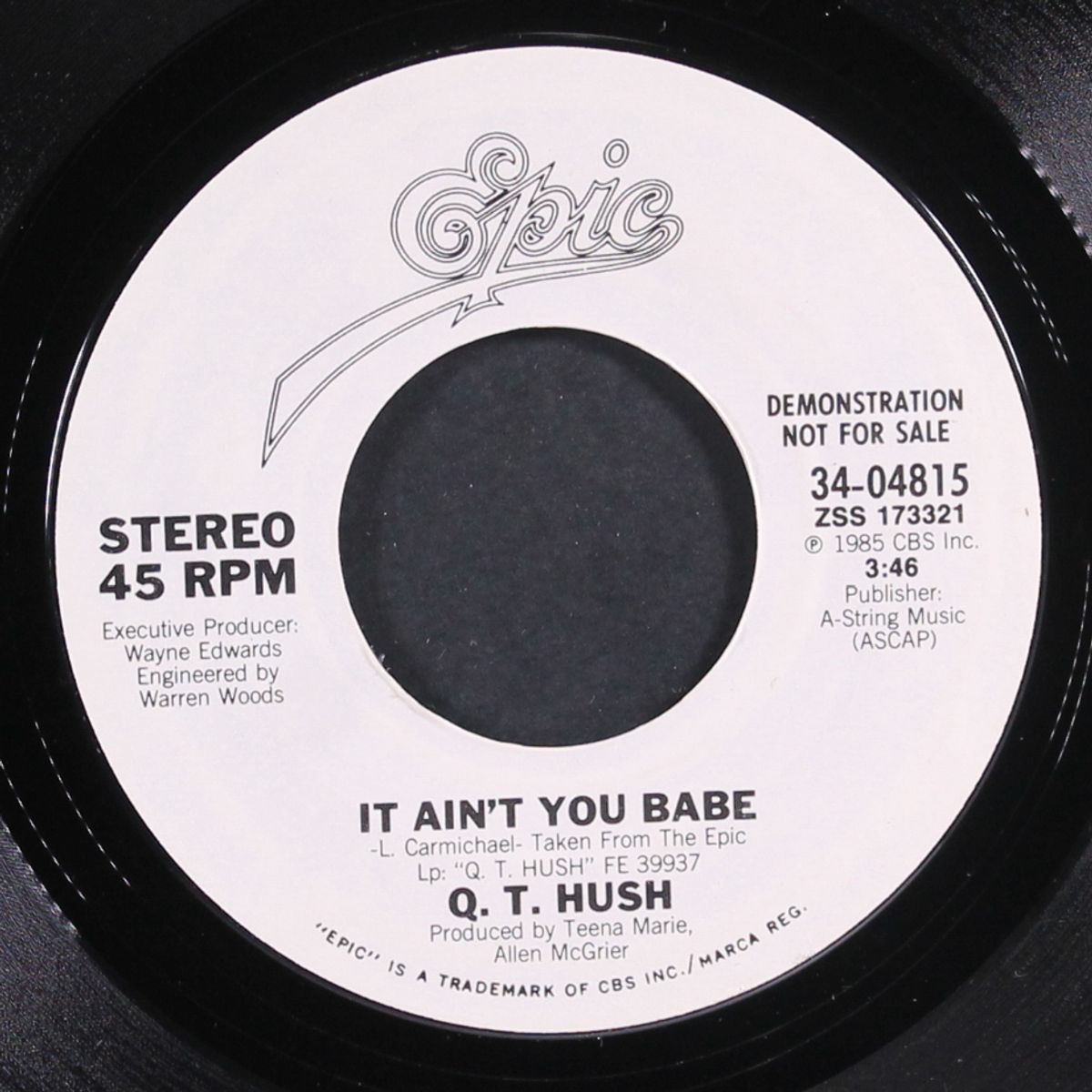 it ain't you babe / same by Q.T. HUSH