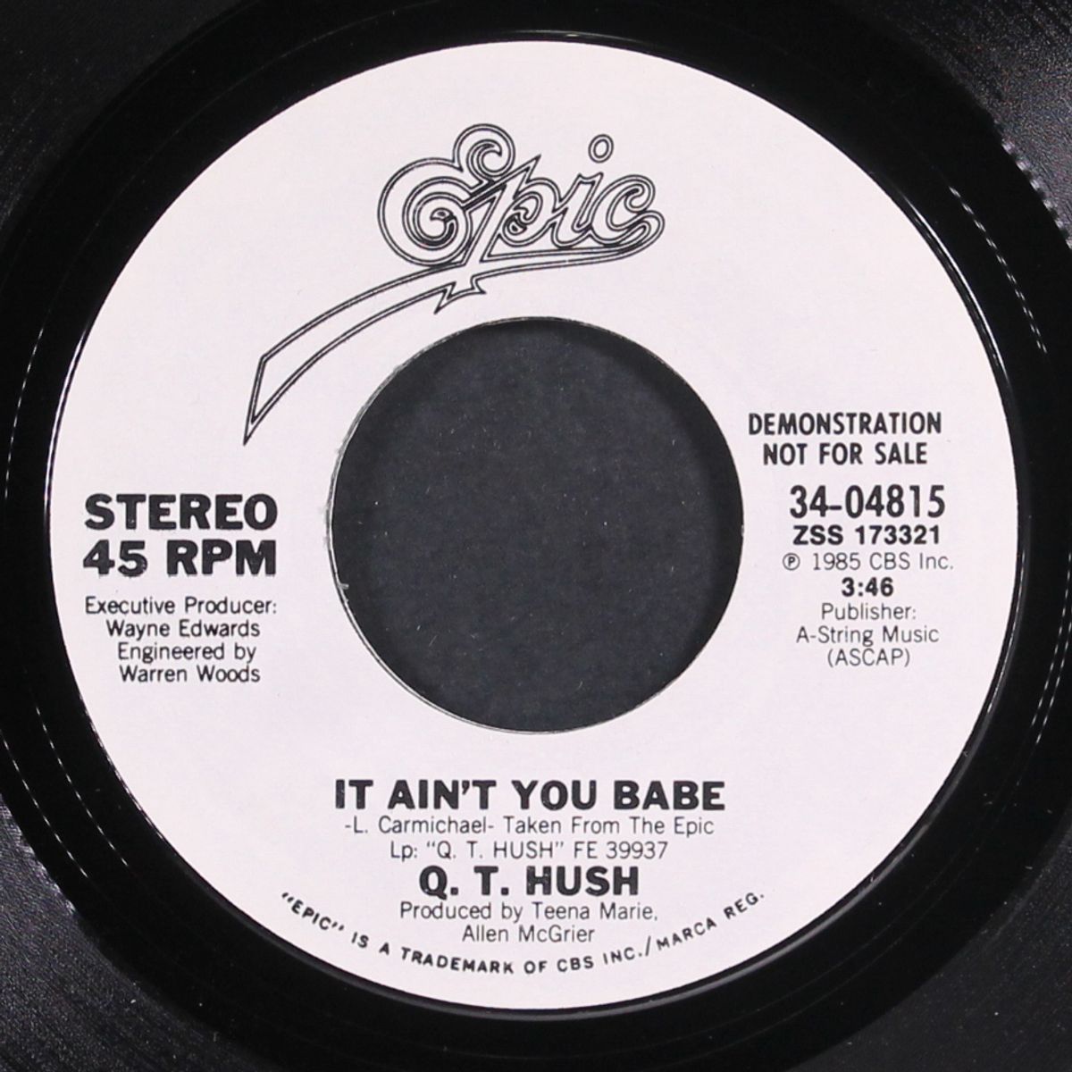it ain't you babe / same by Q.T. HUSH