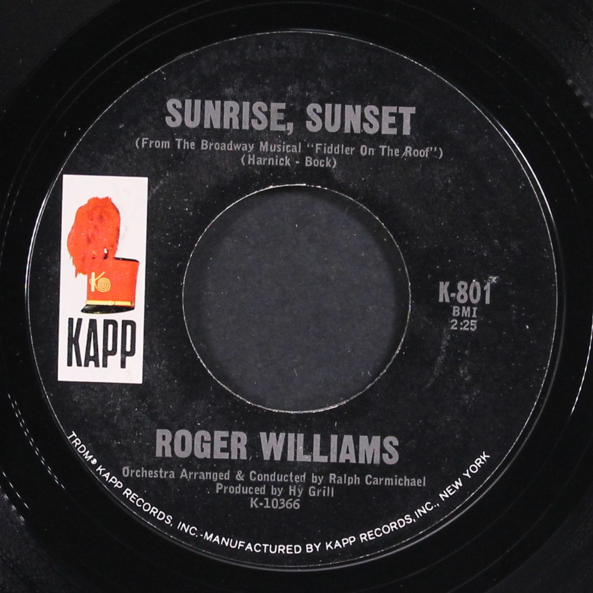 sunrise, sunset / edelweiss by ROGER WILLIAMS