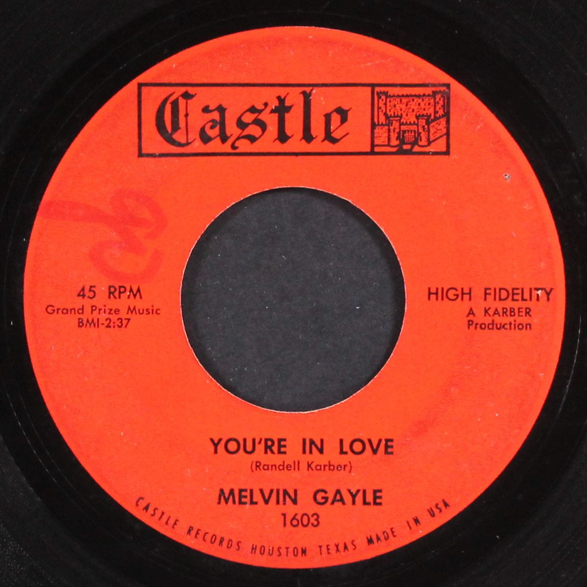khrushchev twist / you're in love by MELVIN GAYLE