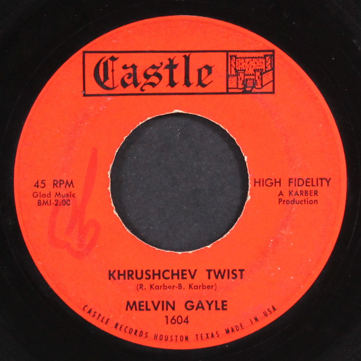 khrushchev twist / you're in love by MELVIN GAYLE