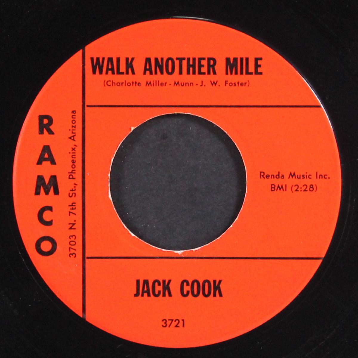 my evil mind / walk another mile by JACK COOK
