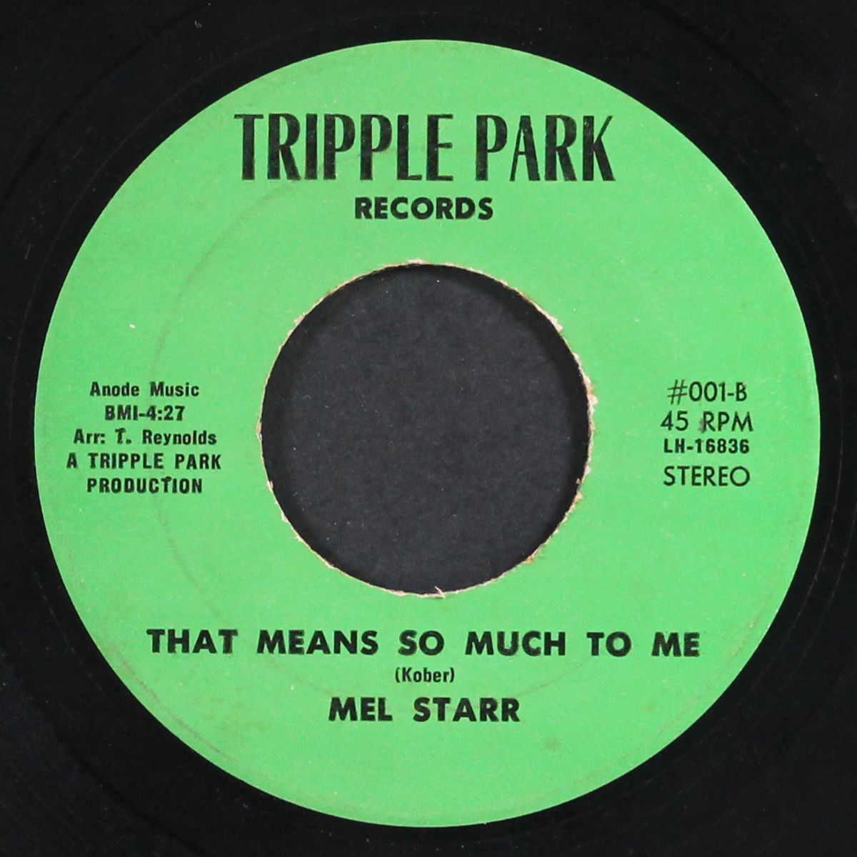 lovin' on the outside / that means so much to me by MEL STARR