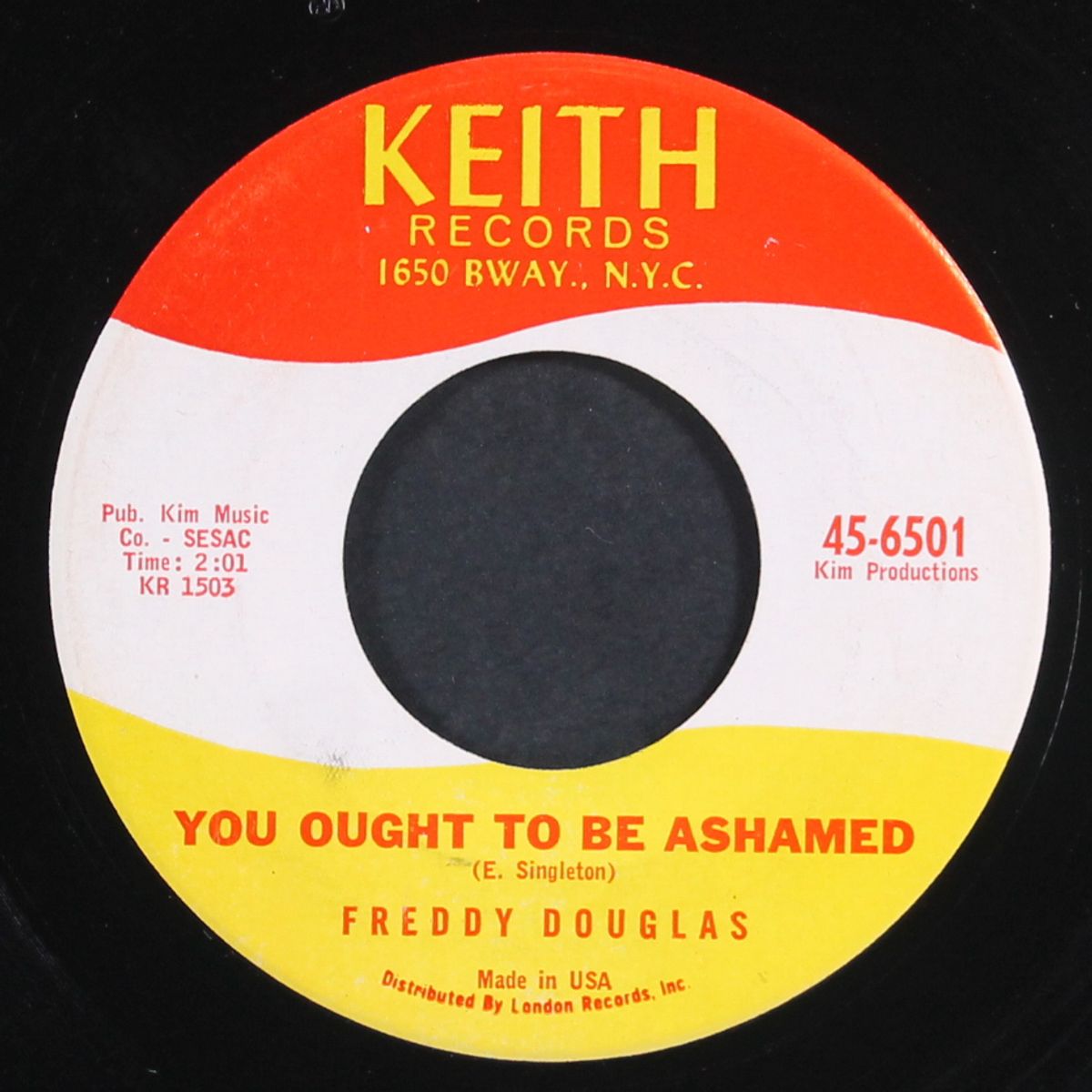 you ought to be ashamed / who would have thought by FREDDY DOUGLAS
