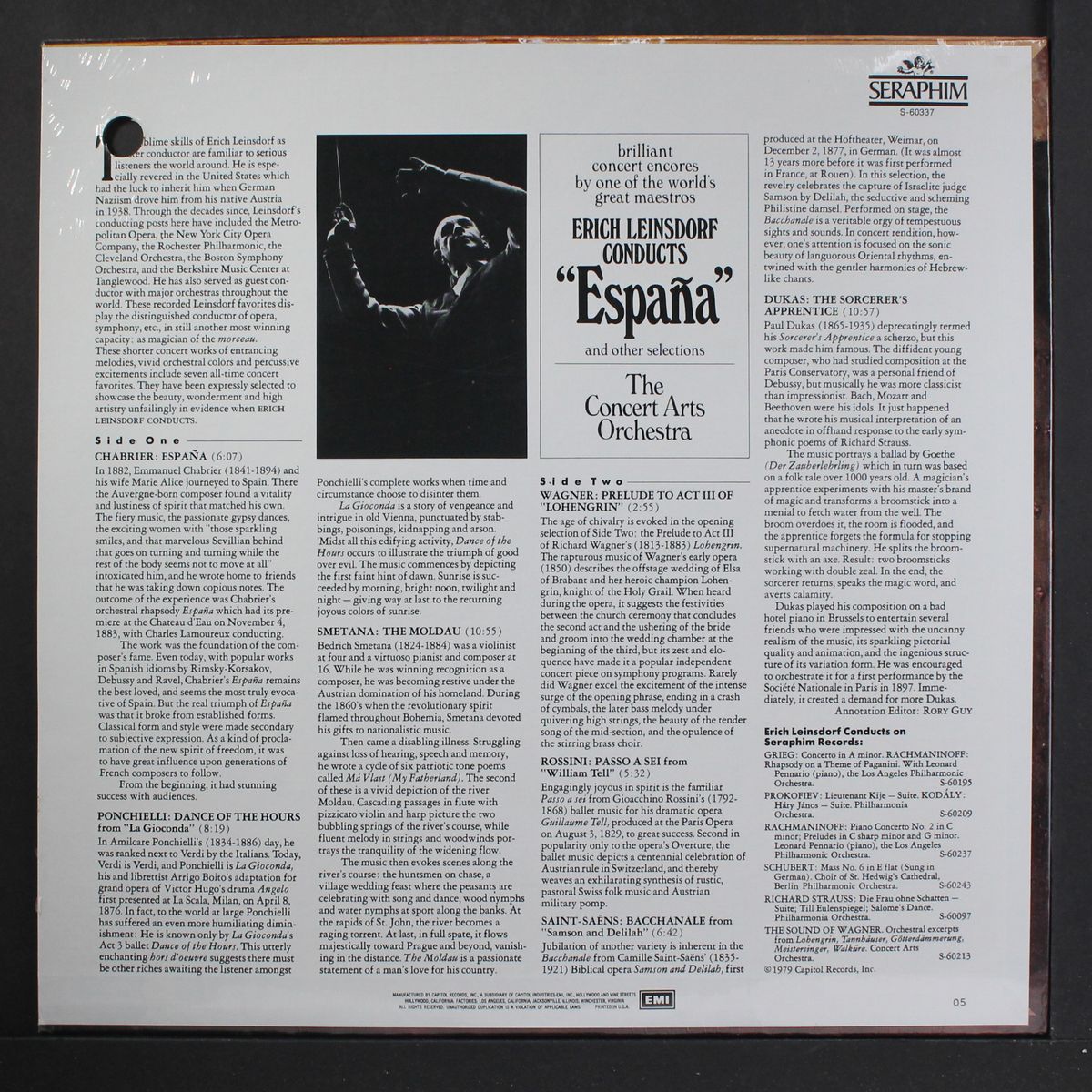 charbrier: espana, etc. by ERICH LEINSDORF