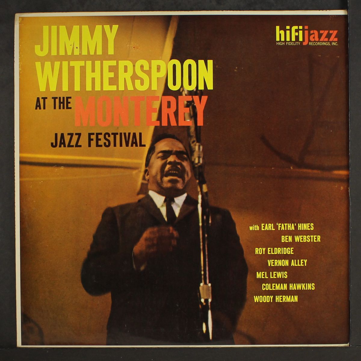 at the monterey jazz festival by JIMMY WITHERSPOON