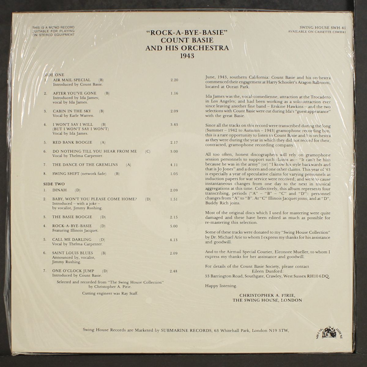 rock a bye basie by COUNT BASIE