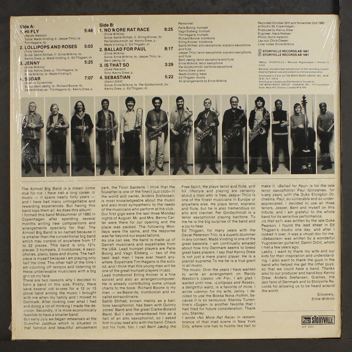 ernie wilkins' almost big band by ERNIE WILKINS