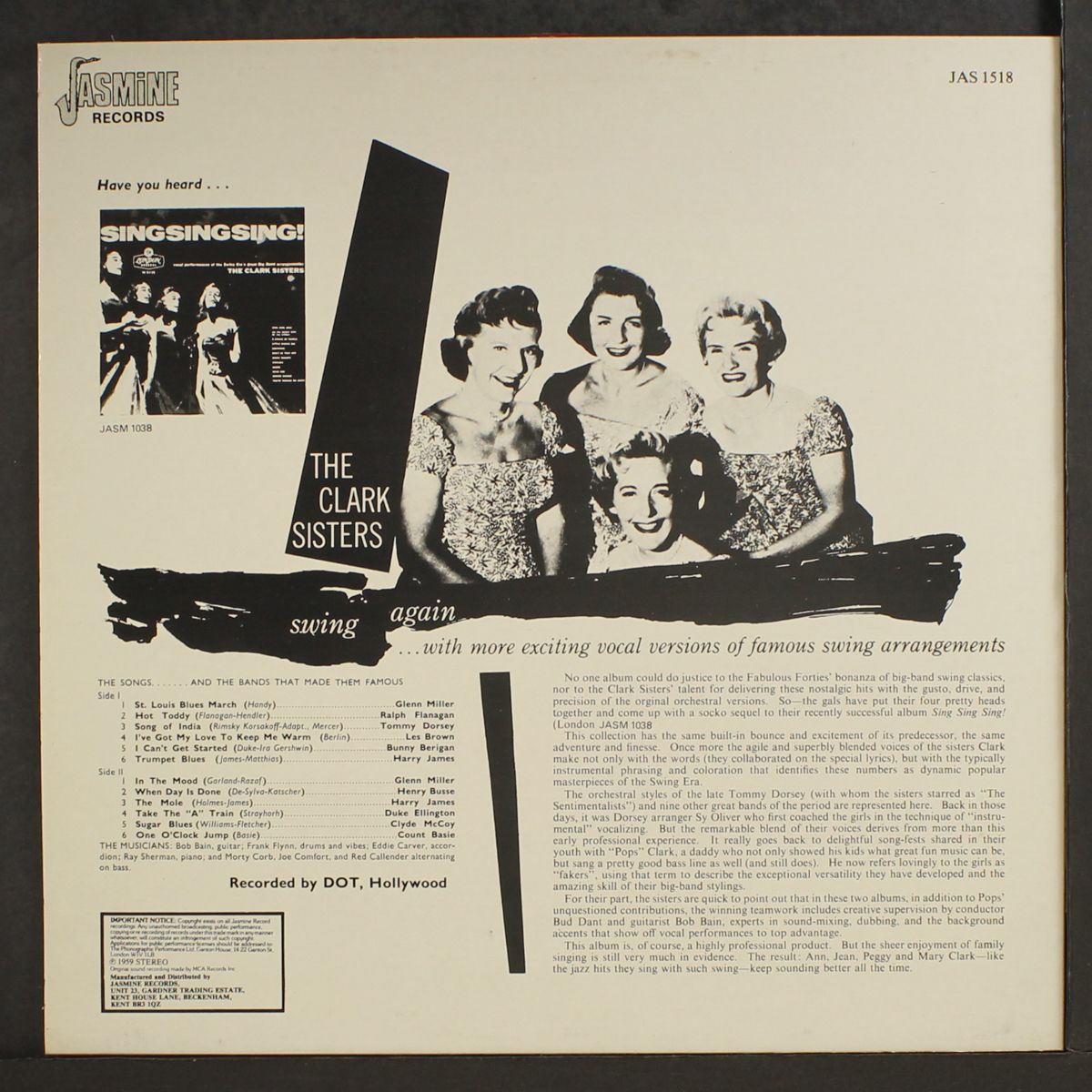 swing again by CLARK SISTERS