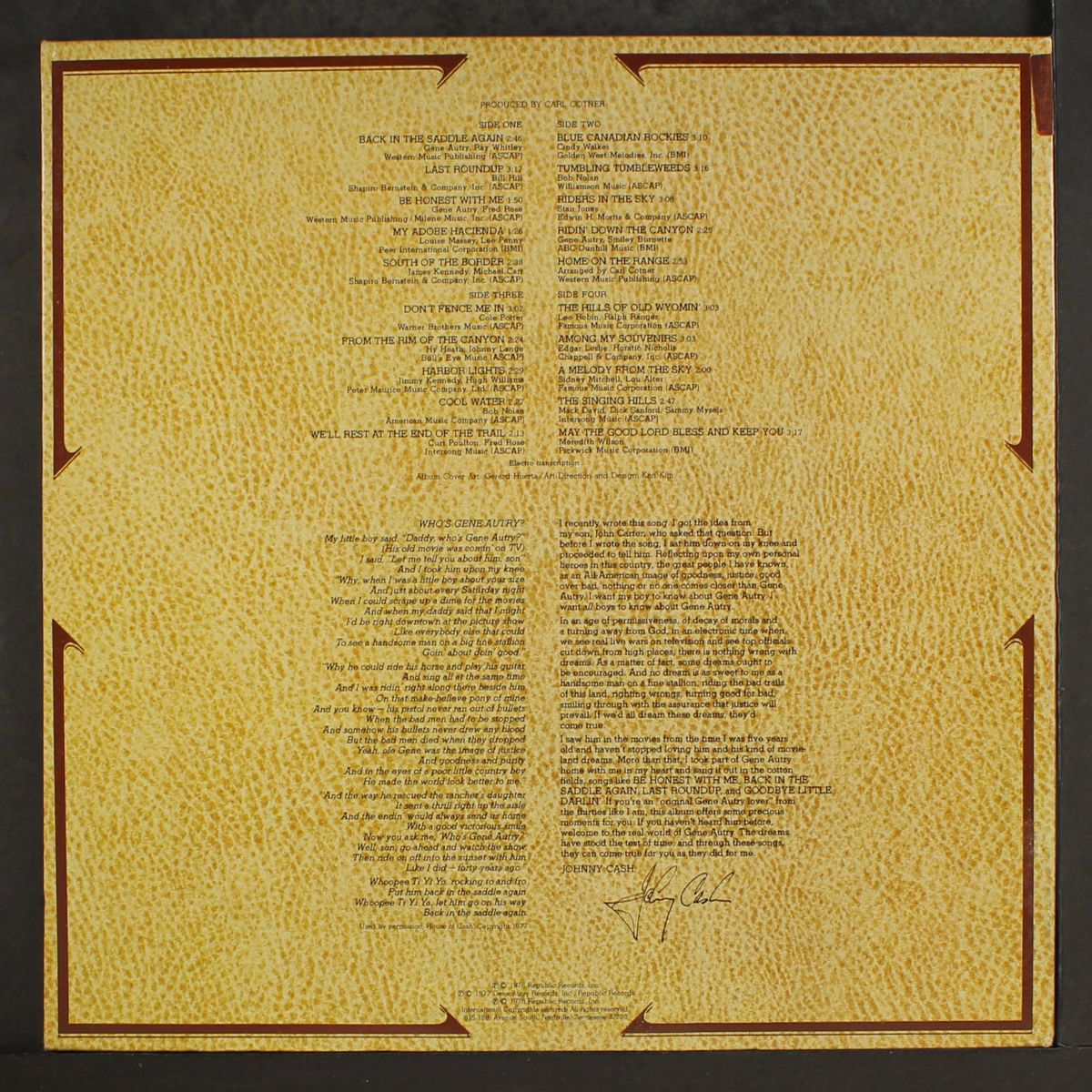 50th anniversary by GENE AUTRY