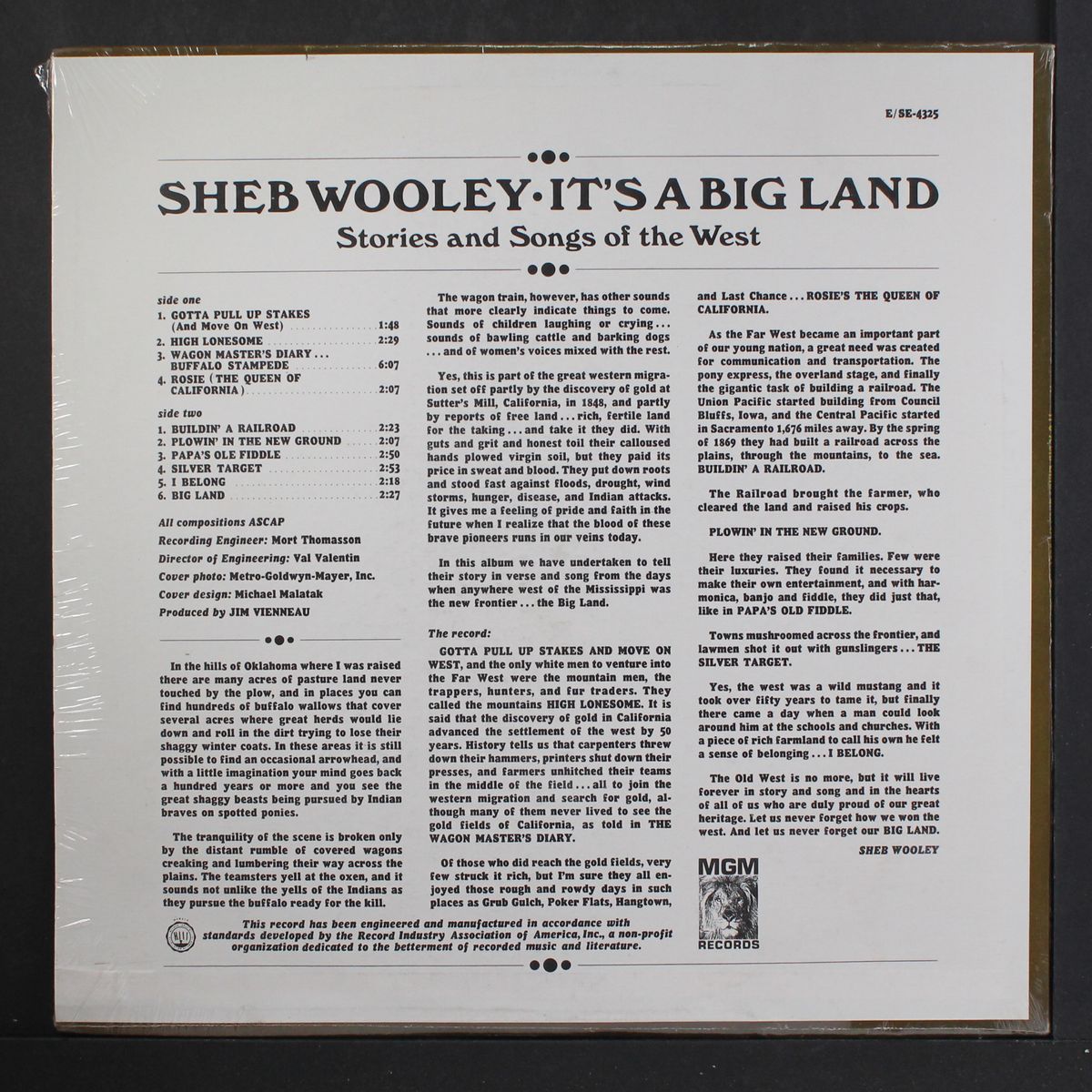 it's a big land by SHEB WOOLEY