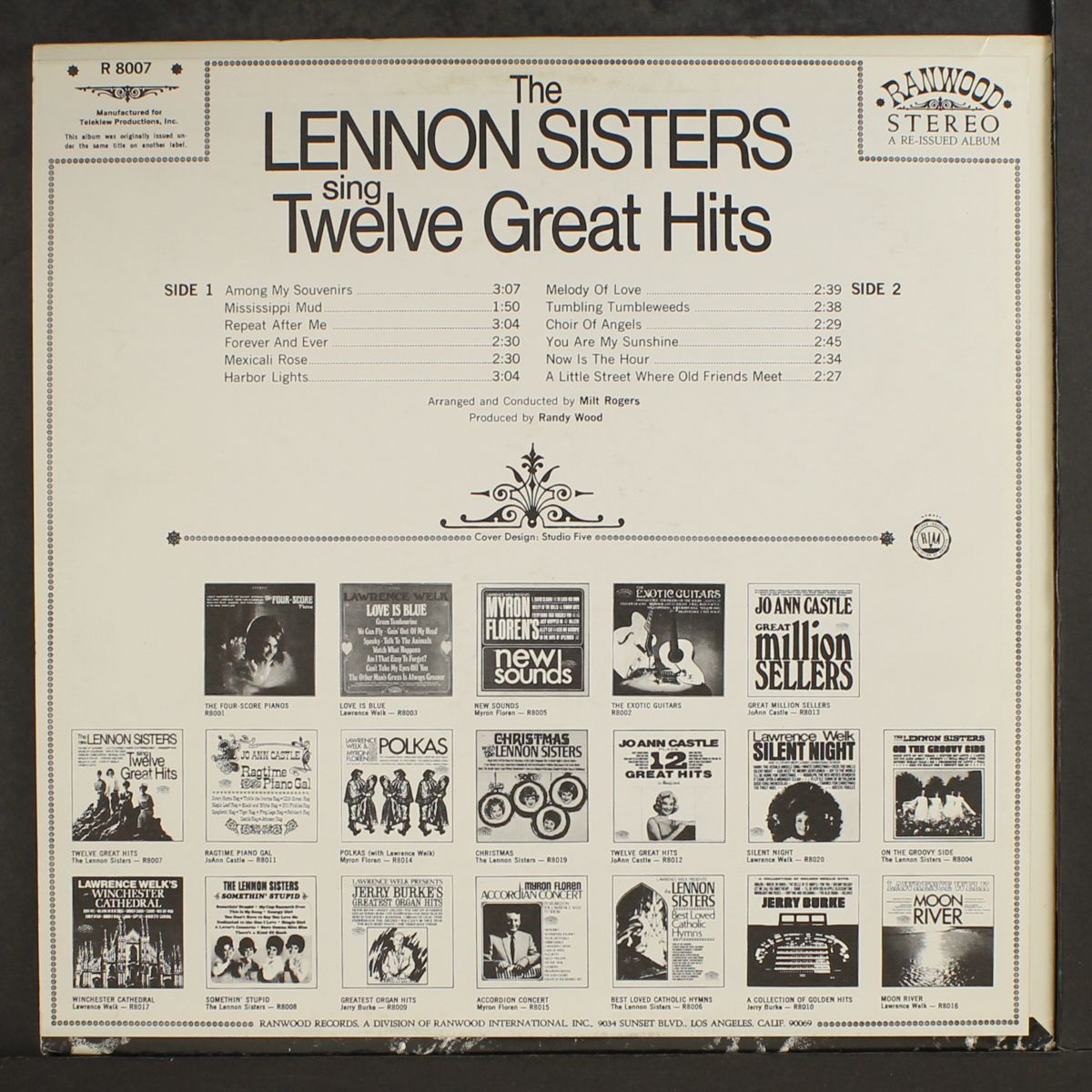 sing twelve great hits by LENNON SISTERS