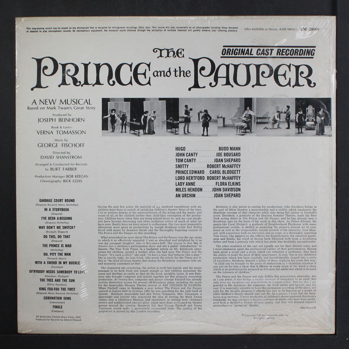 the prince and the pauper by ORIGINAL CAST