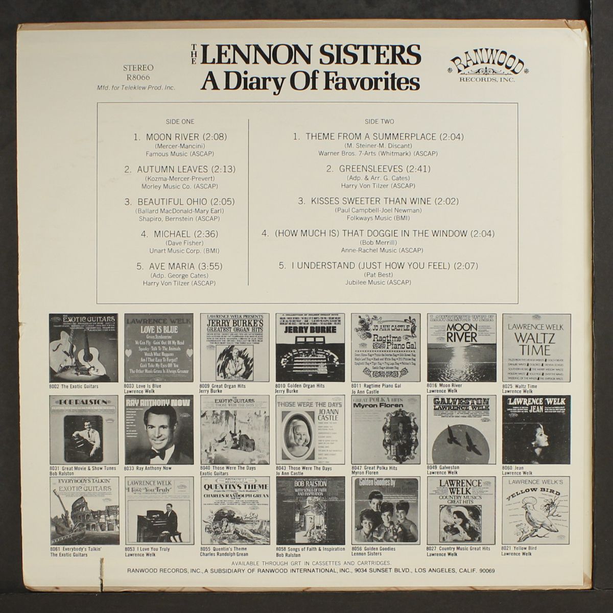 a diary of favorites by LENNON SISTERS