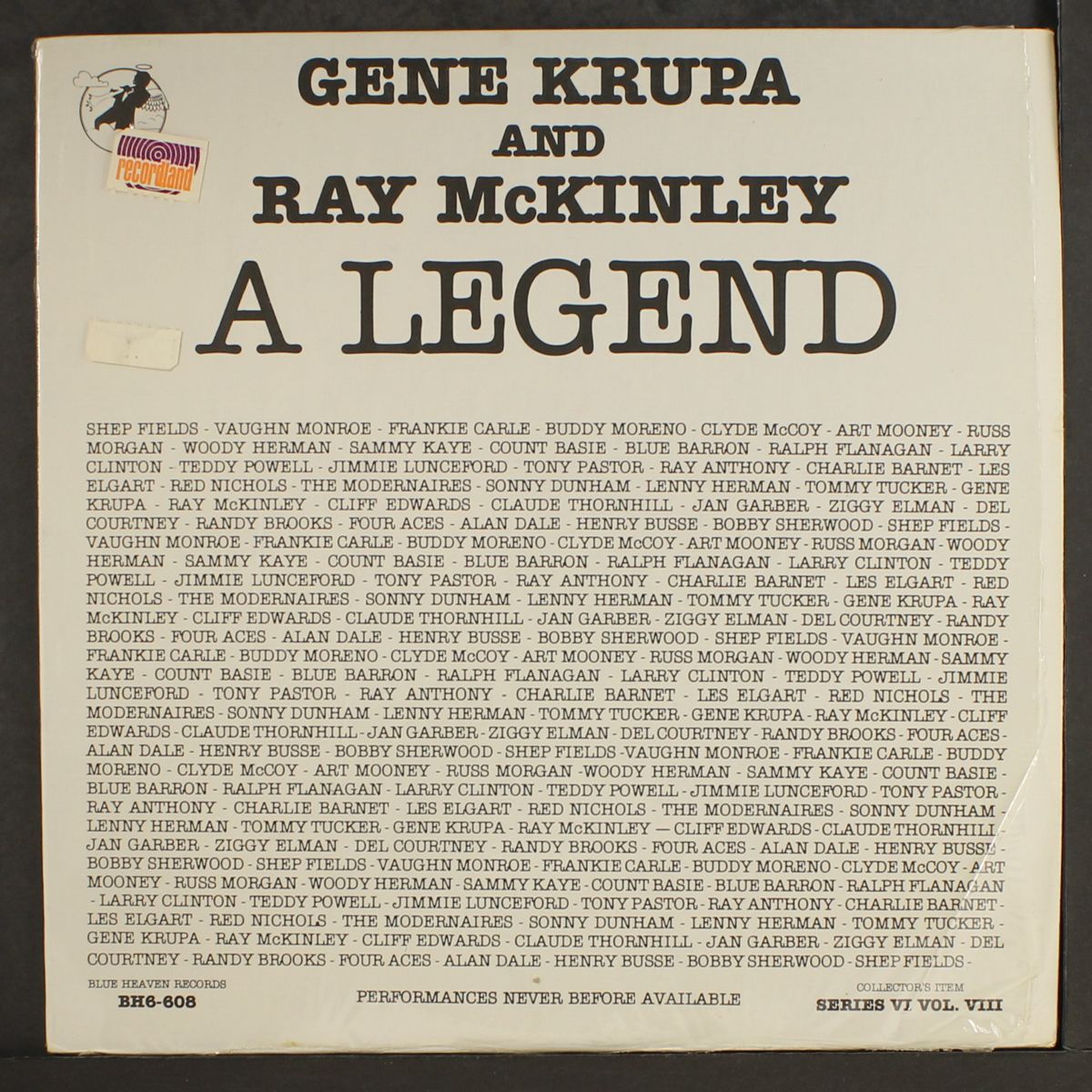 a legend by GENE KRUPA