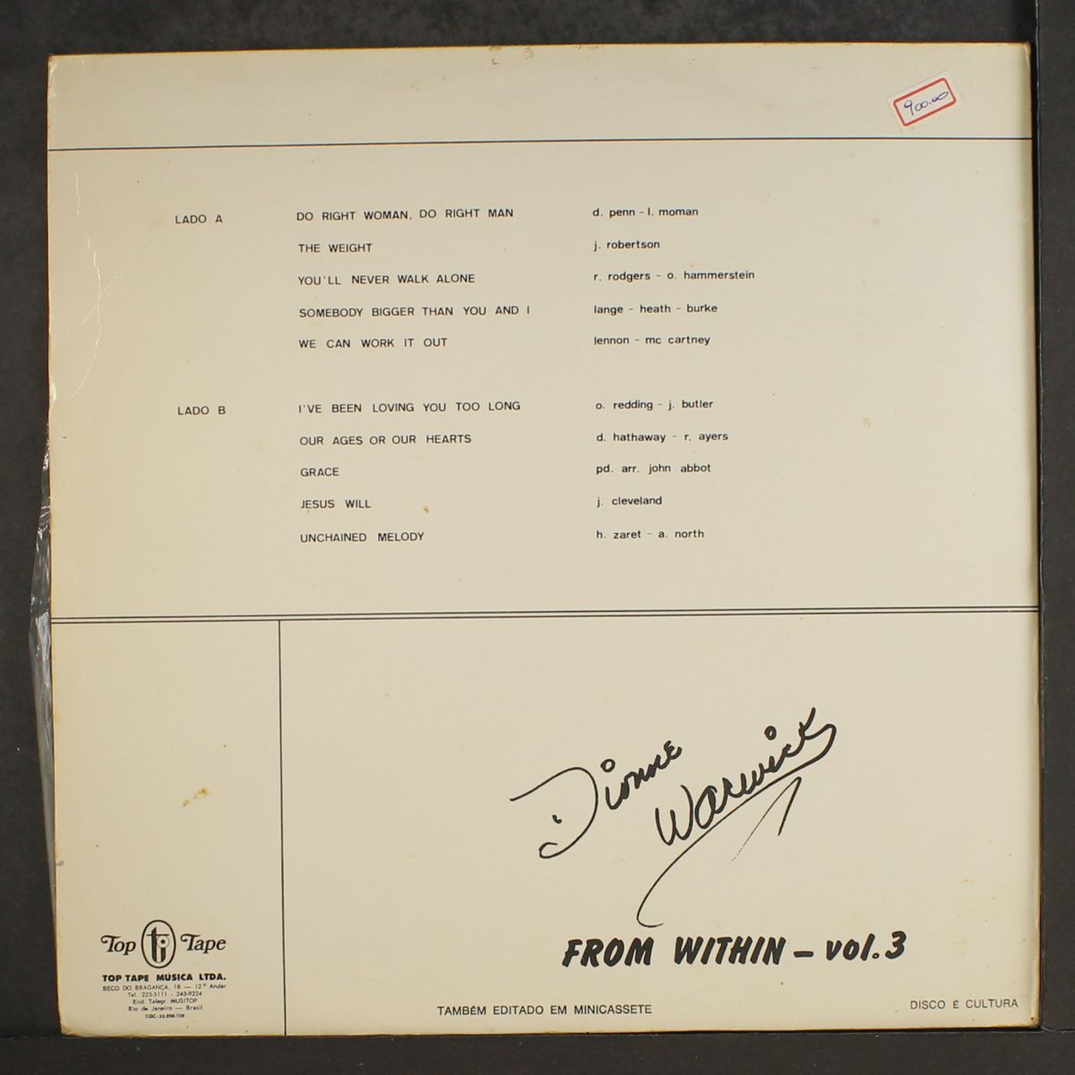 from within, vol. 3 by DIONNE WARWICK