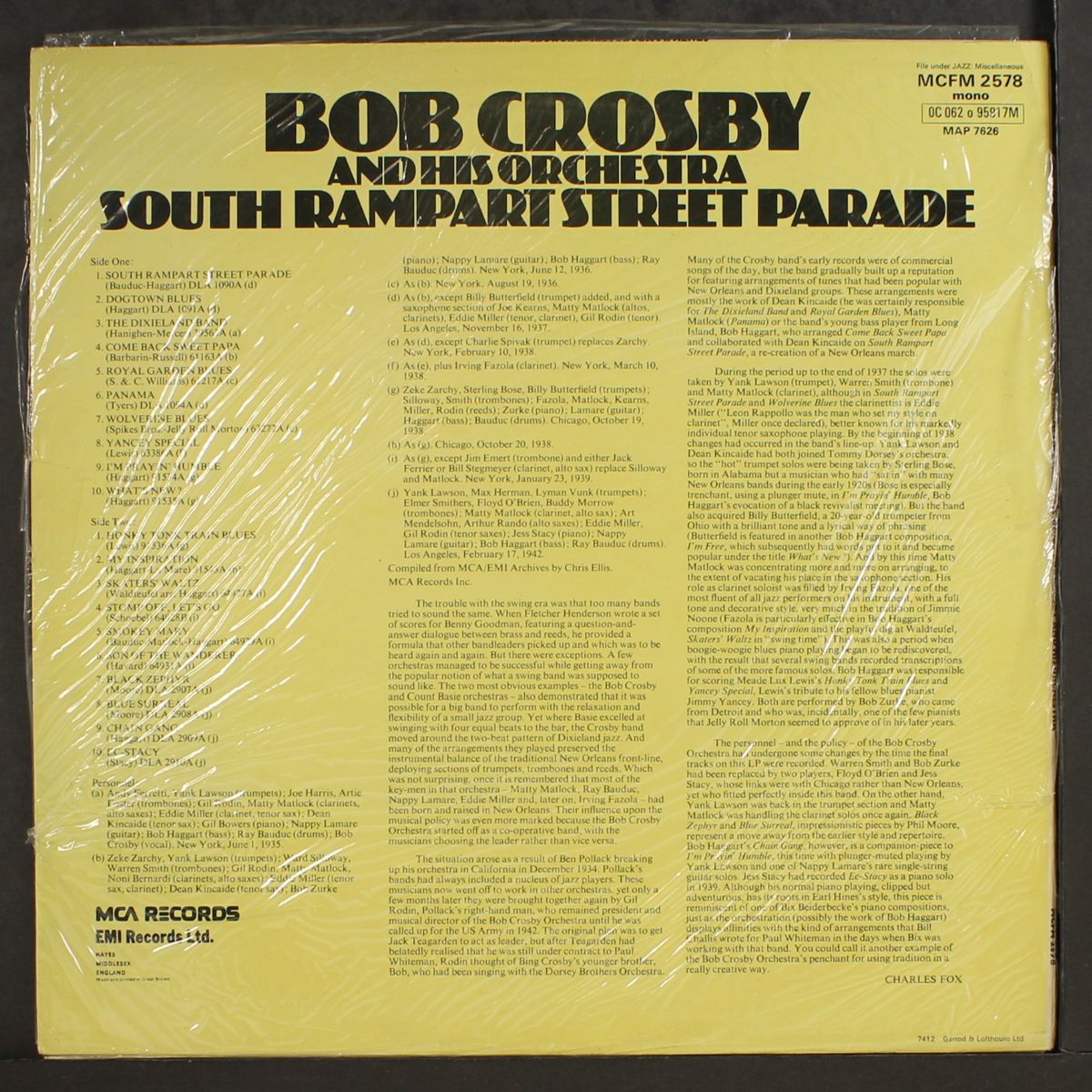 south rampart street parade by BOB CROSBY