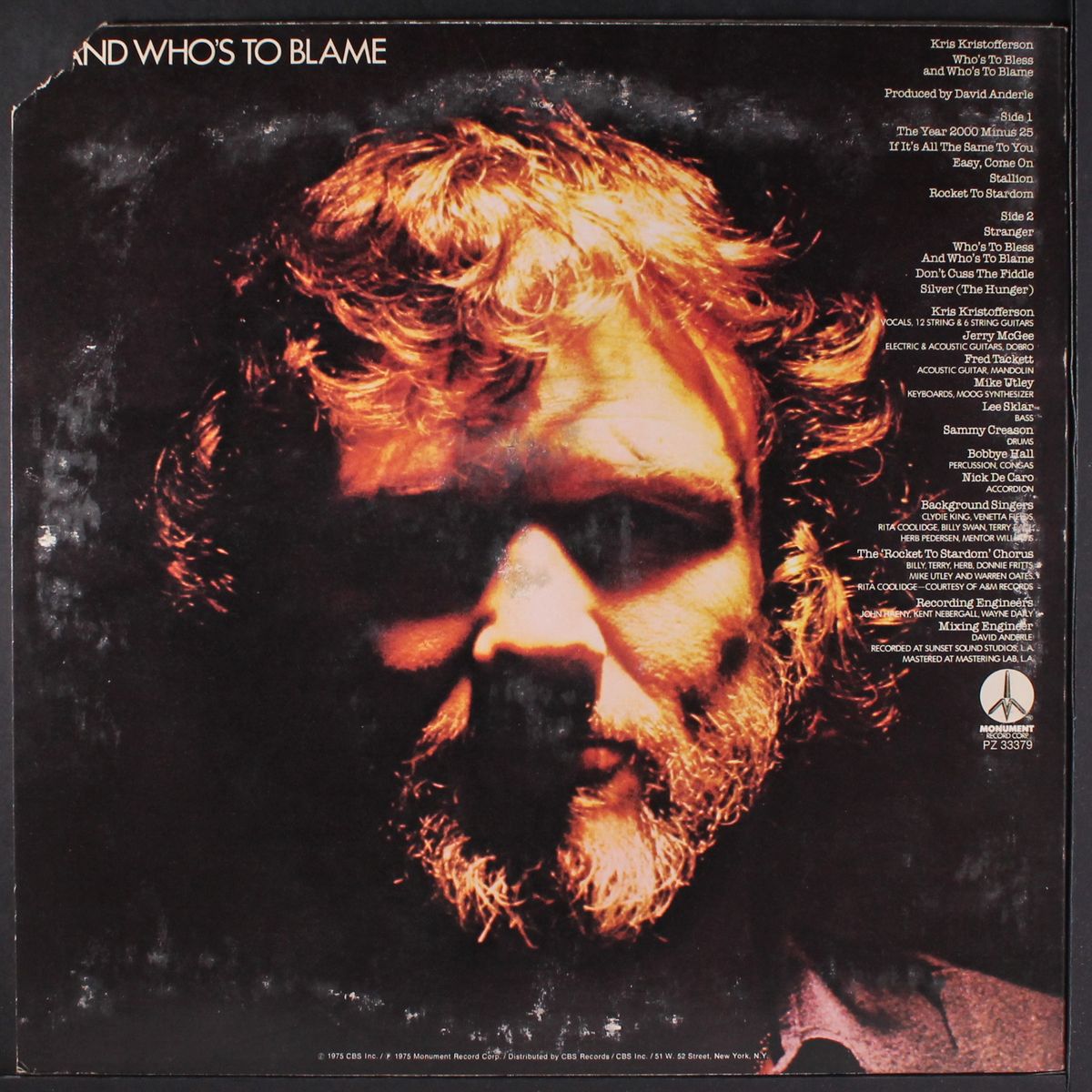 who's to bless...who's to blame by KRIS KRISTOFFERSON
