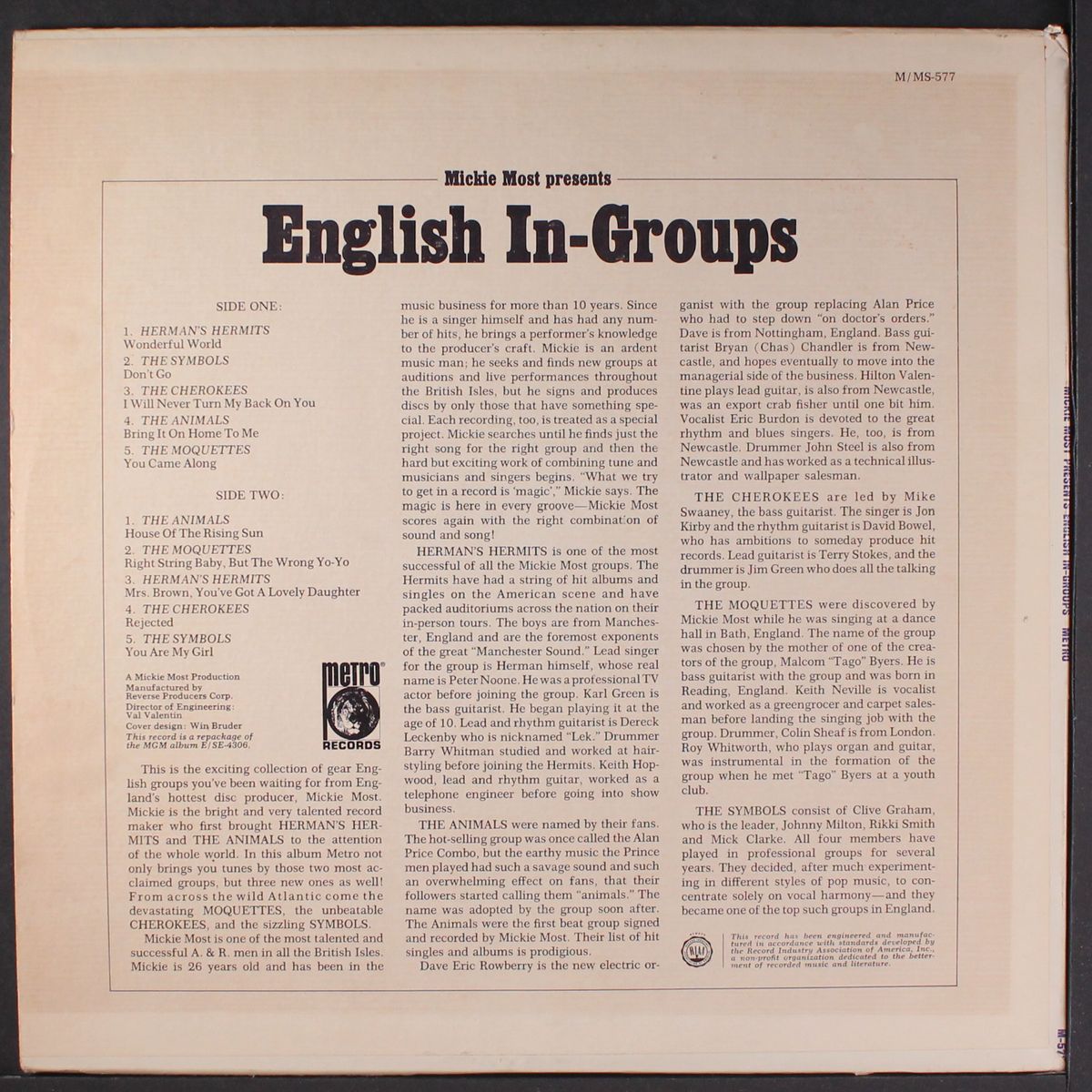 english in-groups by VARIOUS