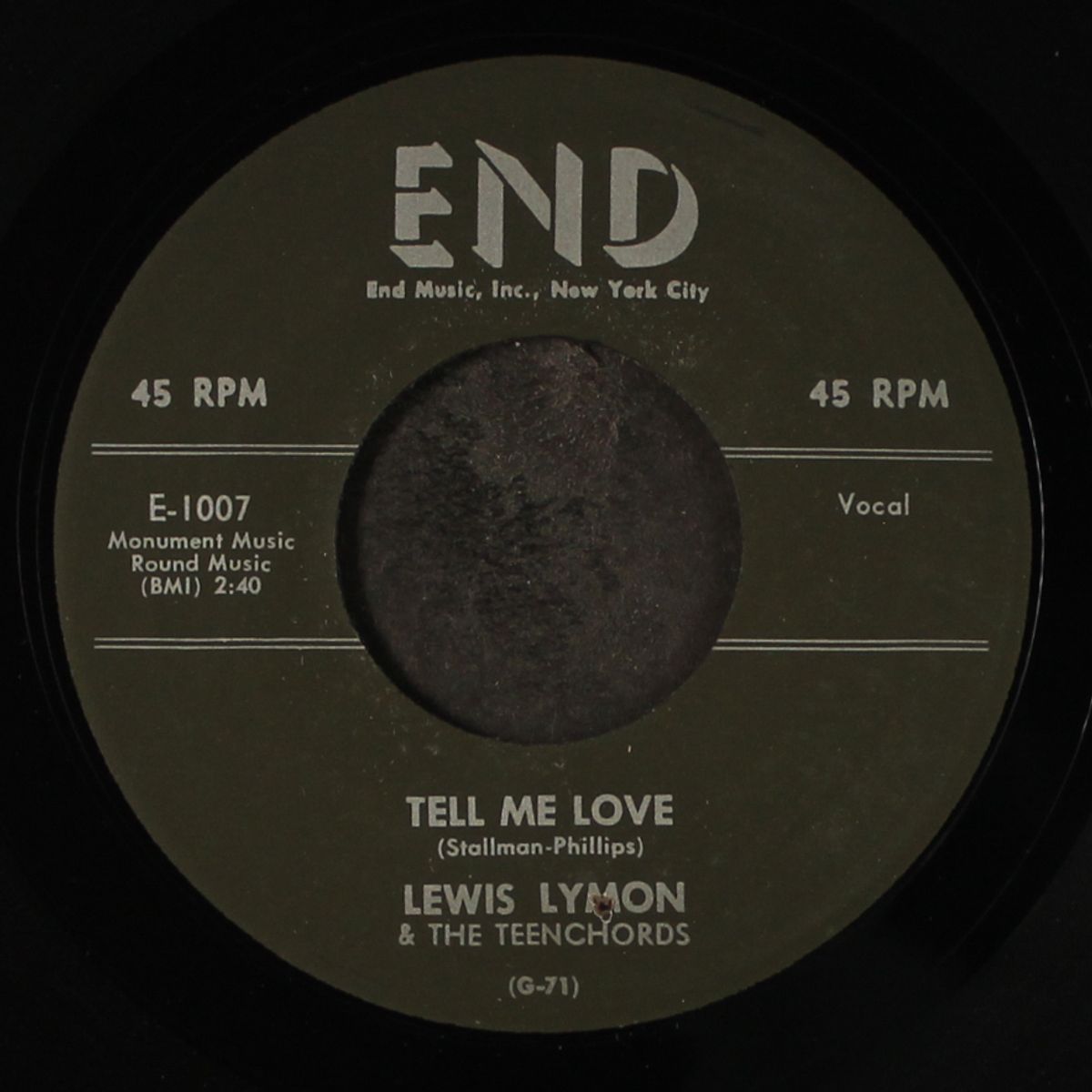 i found out why / tell me love by LEWIS LYMON & TEENCHORDS