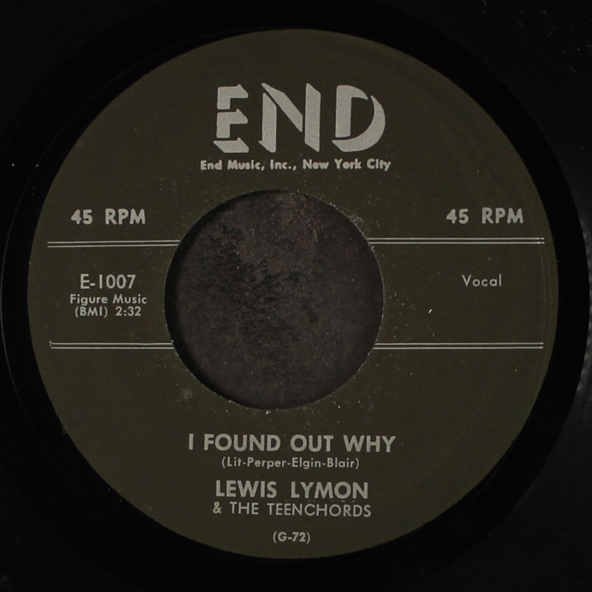 i found out why / tell me love by LEWIS LYMON & TEENCHORDS