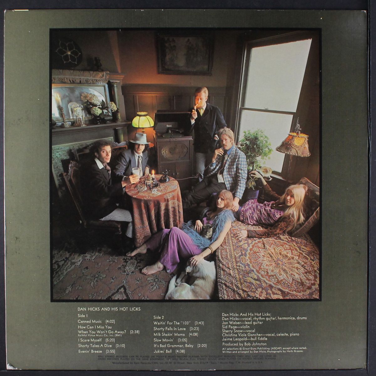 original recordings by DAN HICKS & HOT LICKS