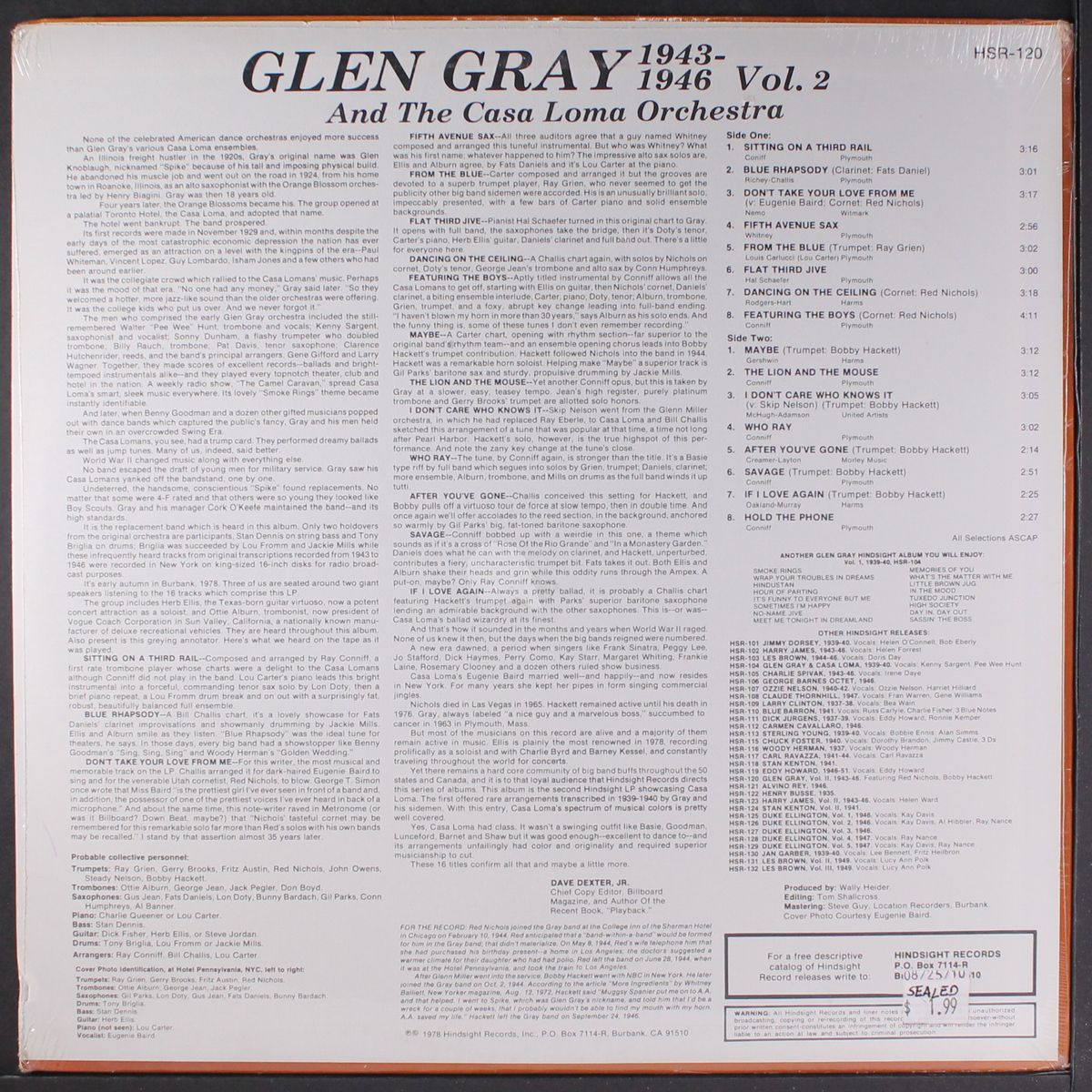 the uncollected - vol. 2, 1943-1946 by GLEN GRAY
