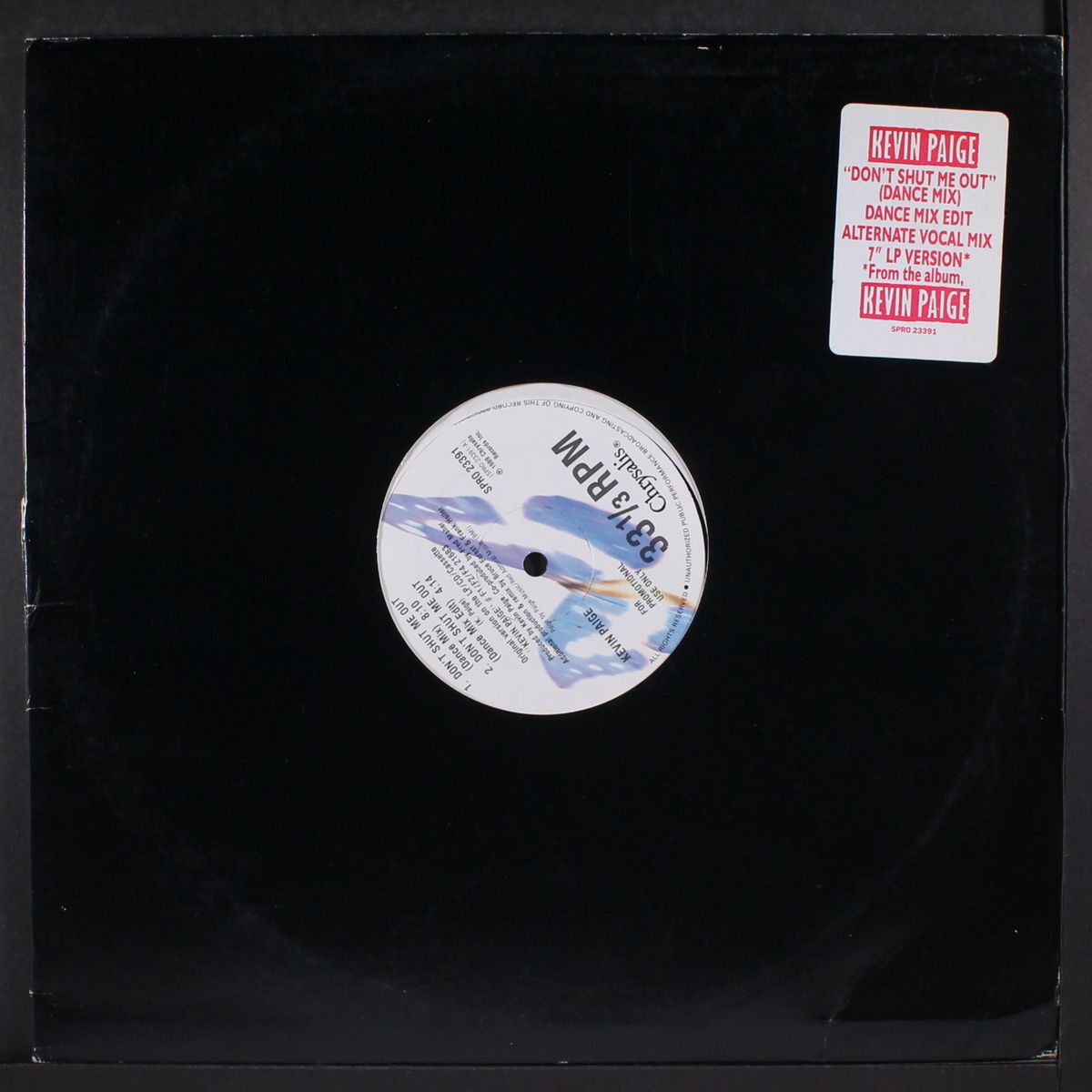 don't shut me out (4 mixes) by KEVIN PAIGE