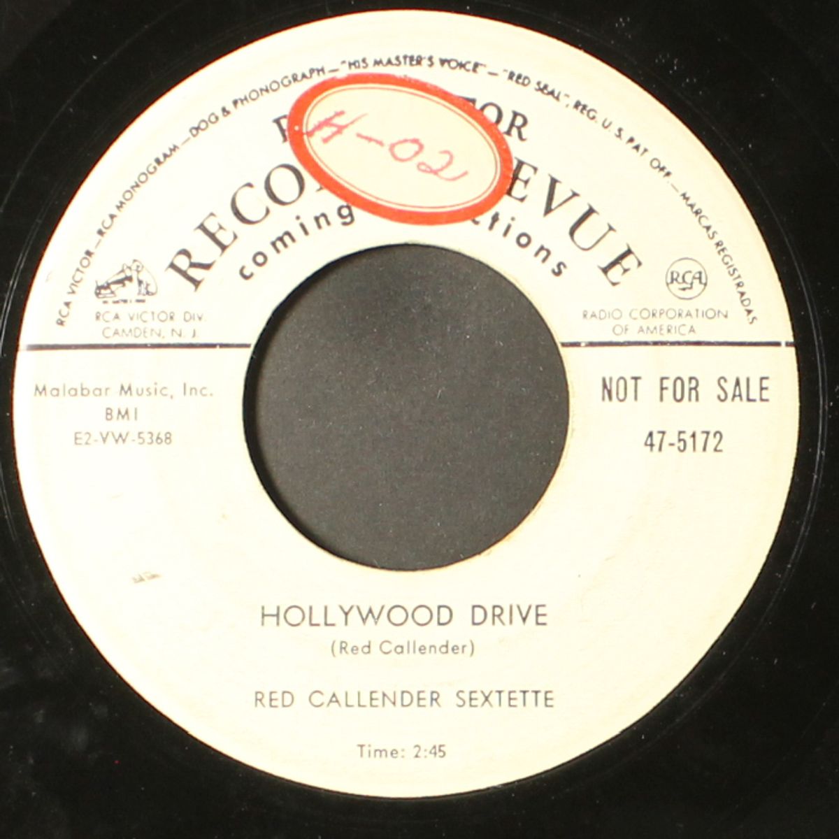 hollywood drive / early times by RED CALLENDER