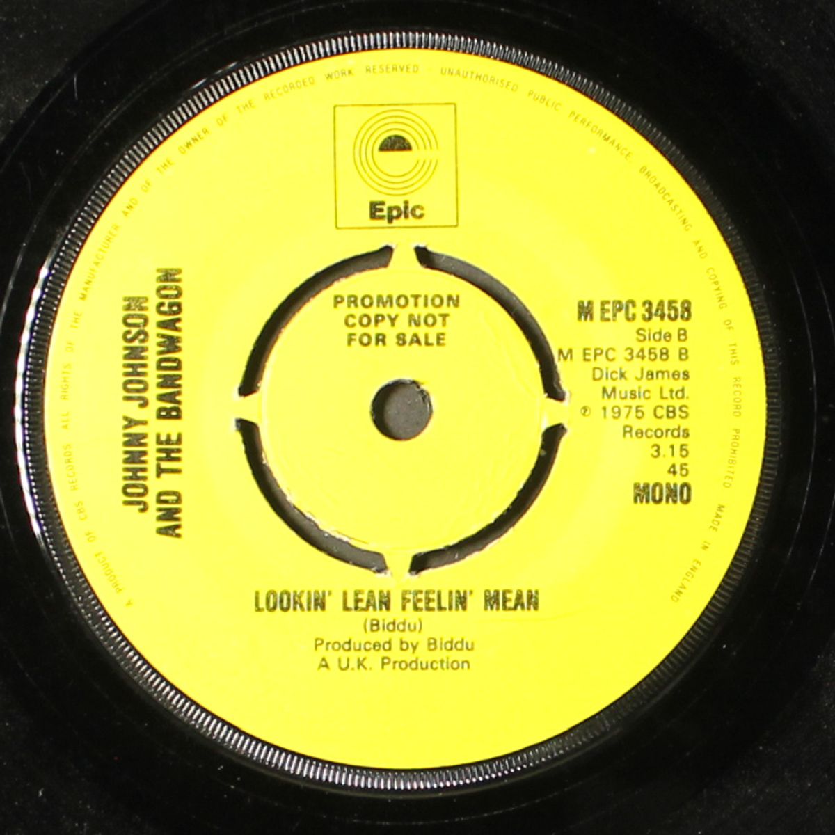 music to my heart / lookin' lean feelin' mean by JOHNNY JOHNSON
