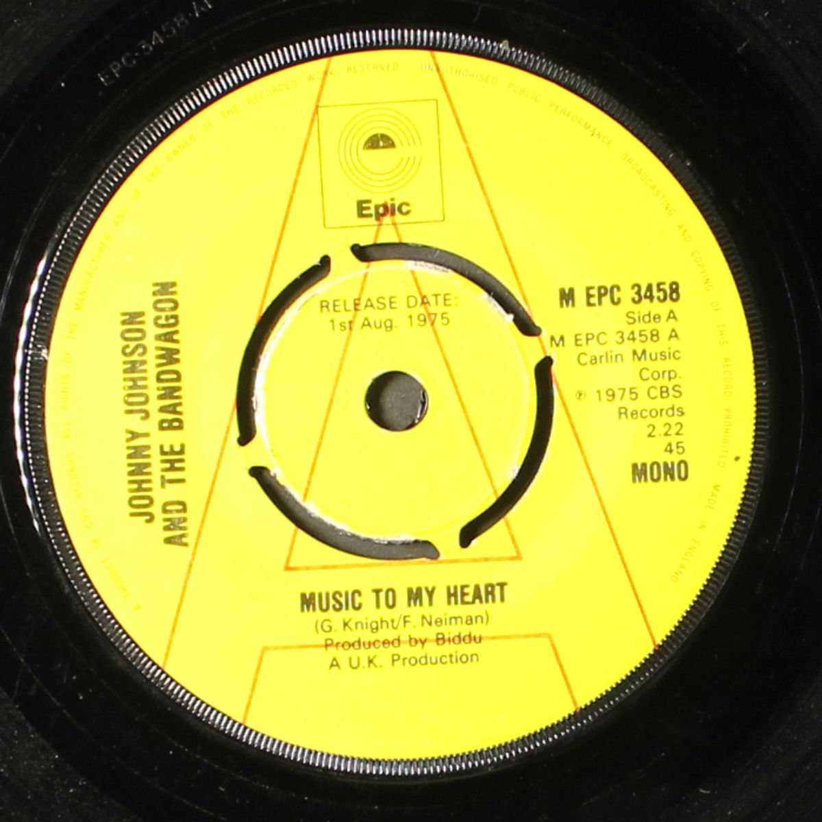 music to my heart / lookin' lean feelin' mean by JOHNNY JOHNSON