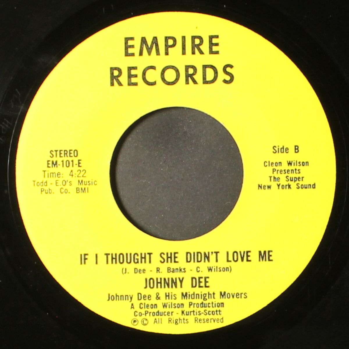 my baby don't take no stuff / if i thought she didn't love me by JOHNNY DEE