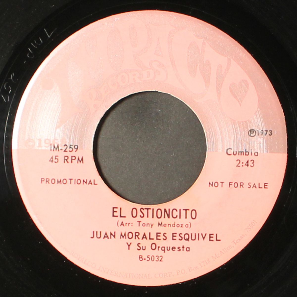 viajera soy / el ostioncito by JUAN MORALES ESQUIVEL