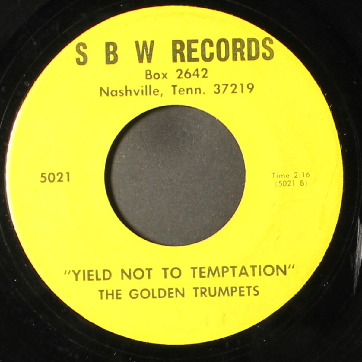 yield not to temptation / sometimes i have to cry by GOLDEN TRUMPETS