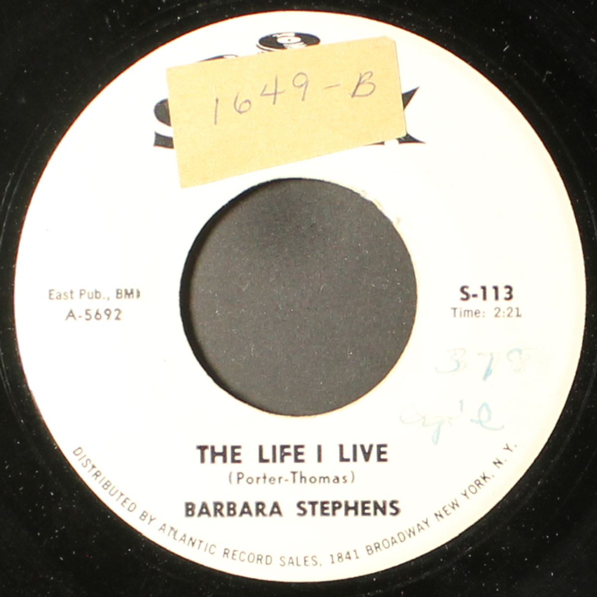 the life i live / i don't worry by BARBARA STEPHENS