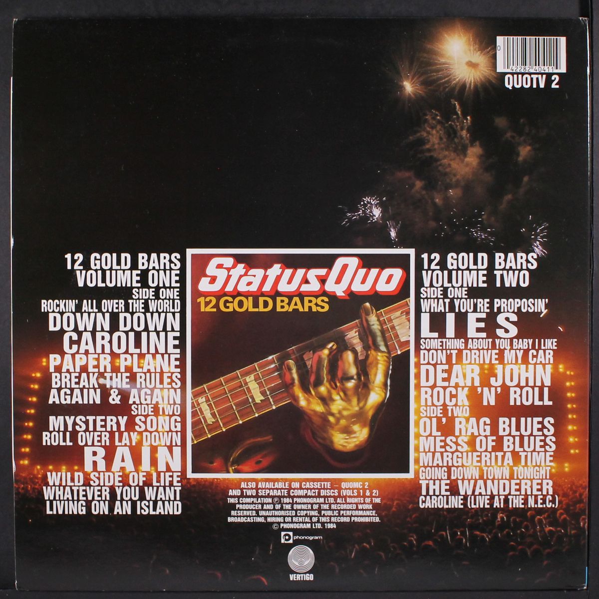 12 gold bars volume 1+1 by STATUS QUO