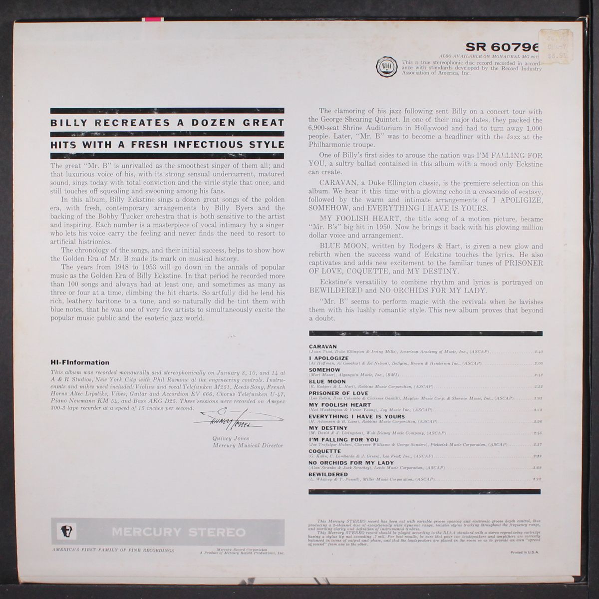 golden hits by BILLY ECKSTINE