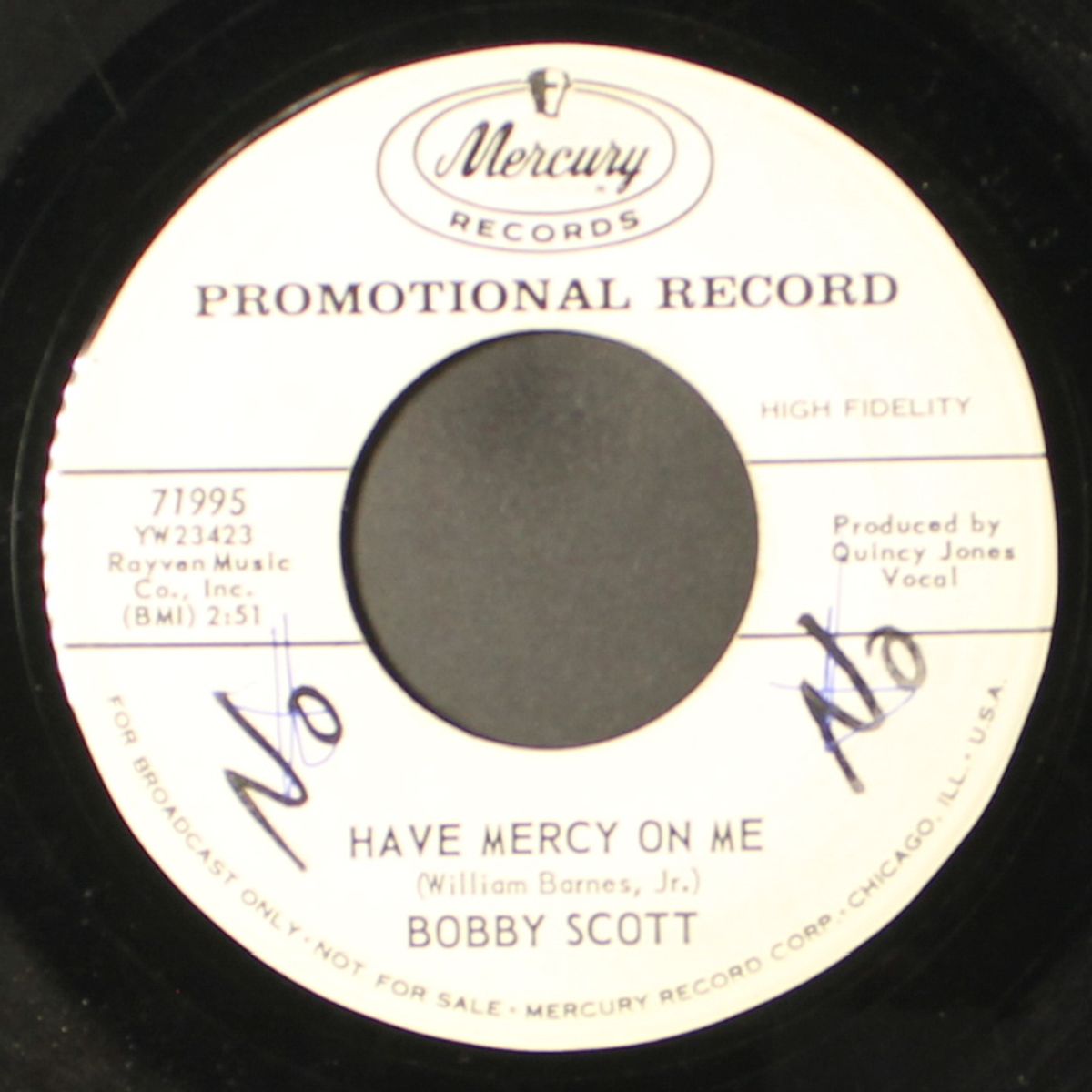 i gotta run now / have mercy on me by BOBBY SCOTT