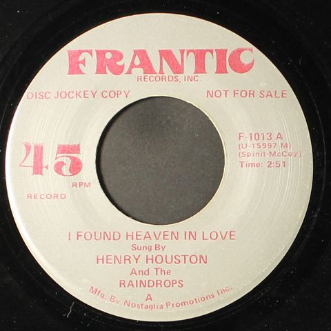 HENRY HOUSTON & RAINDROPS/RHYTHM ADDICTS
