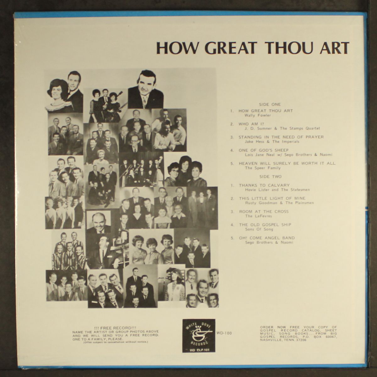 how great thou art - all-nite singing nashville style by WALLY FOWLER