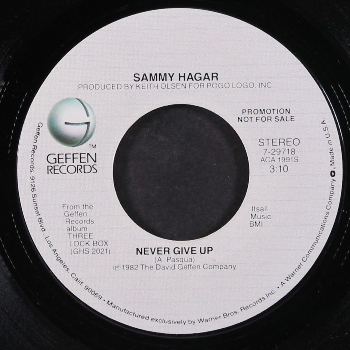 never give up / mono by SAMMY HAGAR