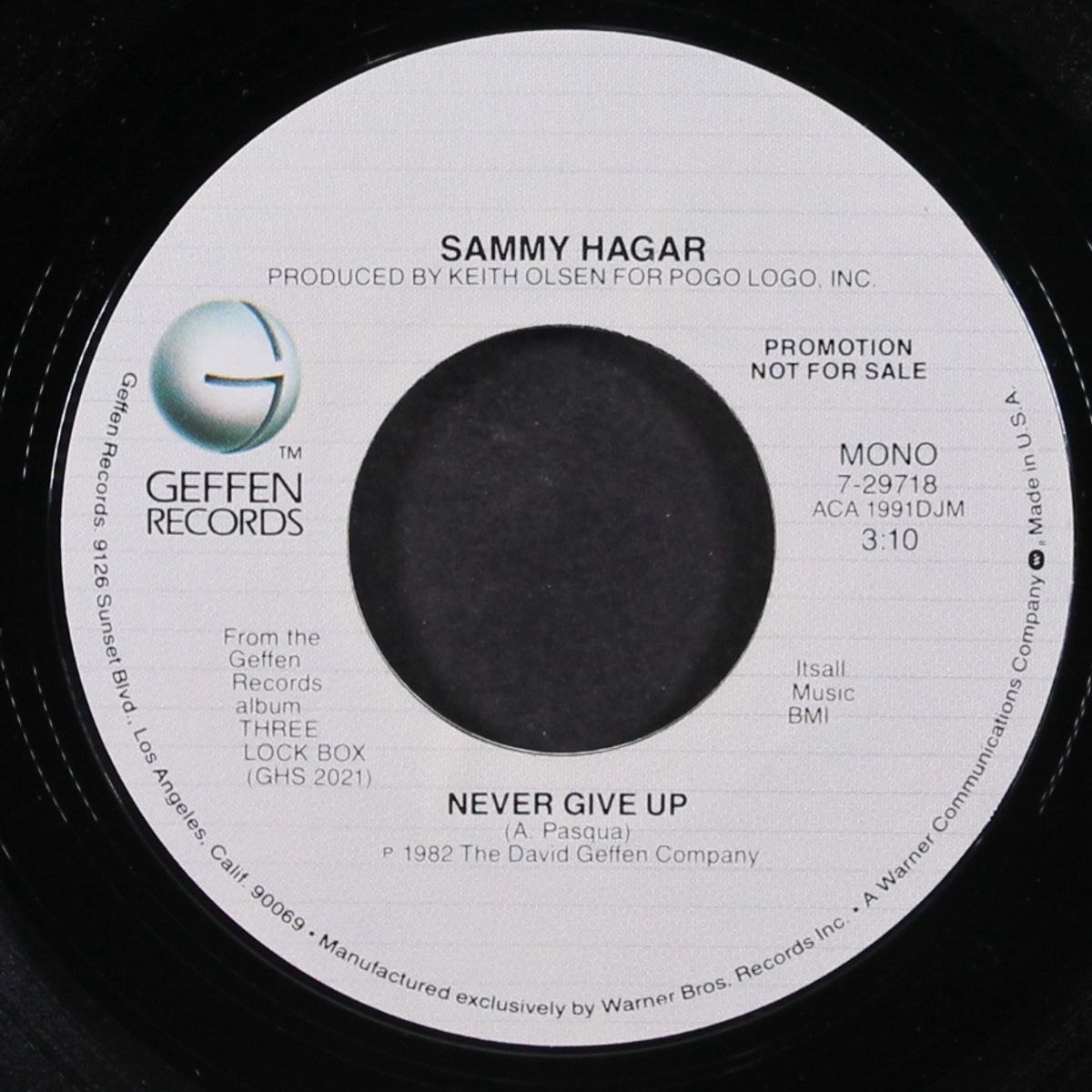 never give up / mono by SAMMY HAGAR