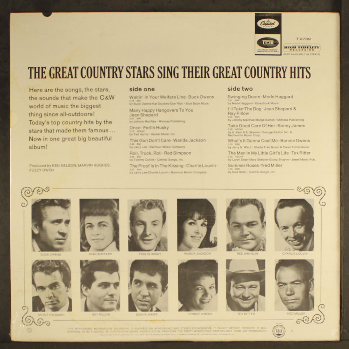 the great country stars sing their great country hits by VARIOUS