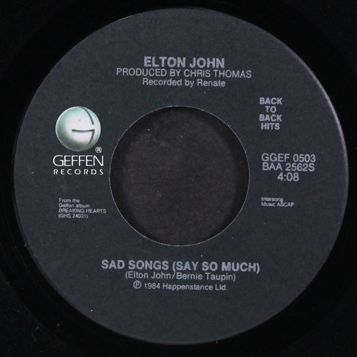 sad songs / who wears these shoes by ELTON JOHN