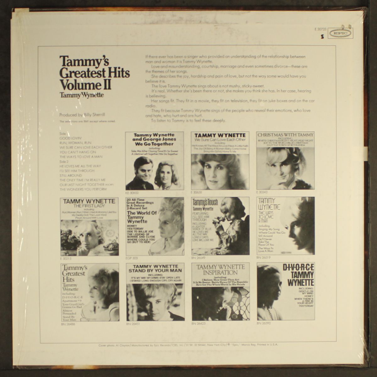 tammy's greatest hits vol 2 by TAMMY WYNETTE