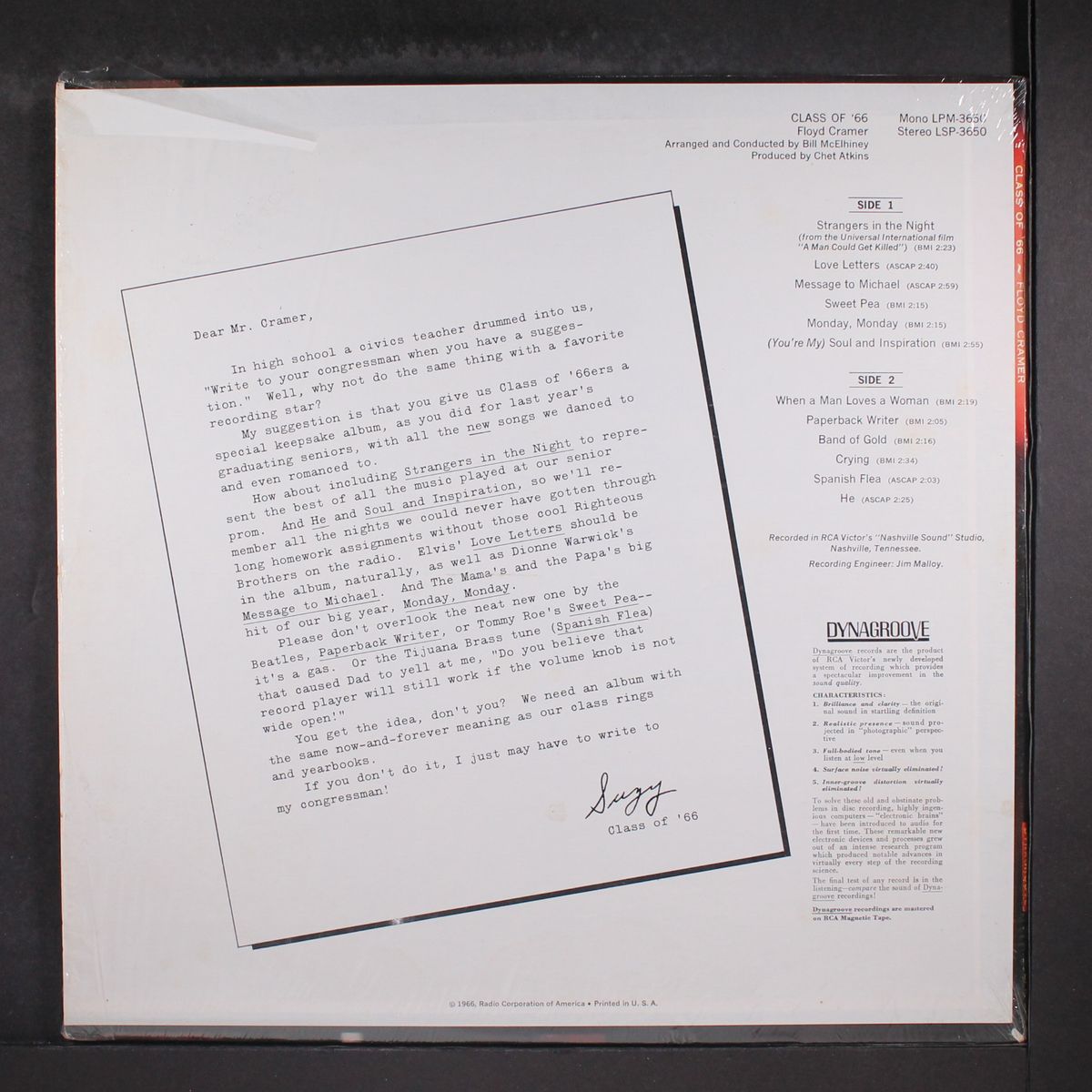 class of '66 by FLOYD CRAMER
